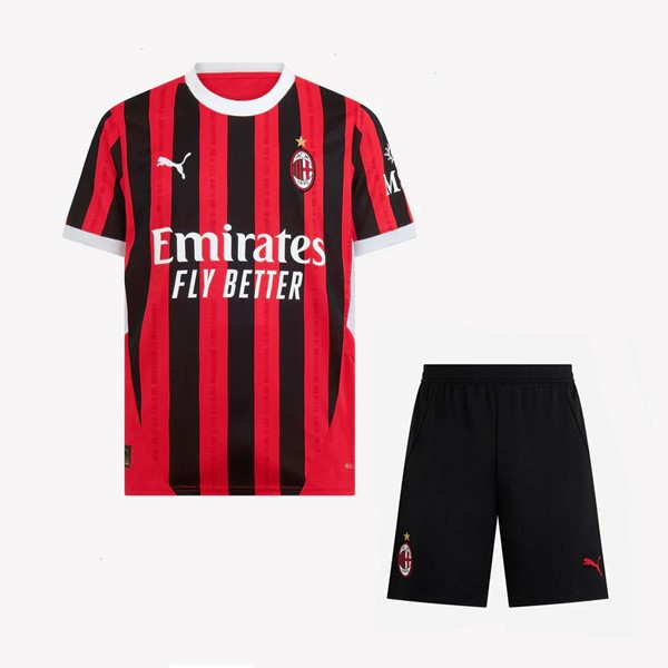 Camiseta AC Milan 1ª Niño 2024 2025 Negro